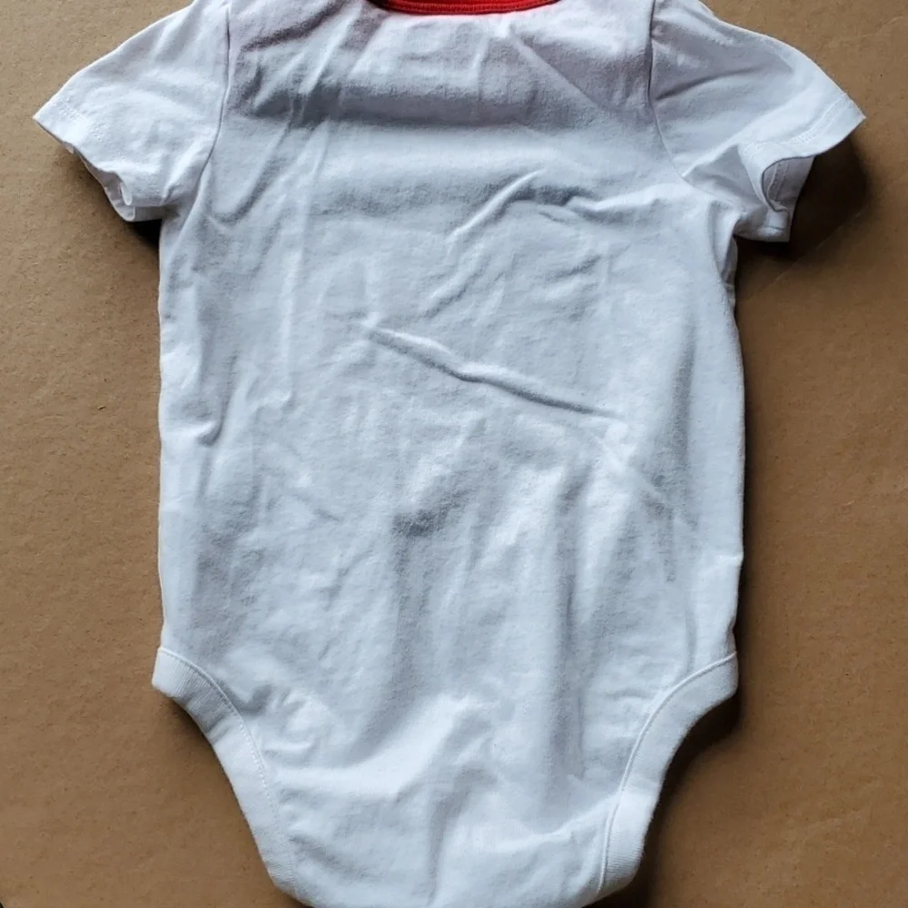 Gap Disney baby white & red onsie with Mickey Mouse size 12 -18 month